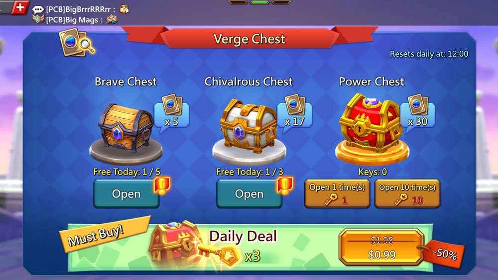 Vergeway Chests Brave Chests Chivalrous Chest