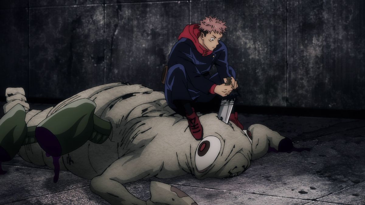 Jujutsu Kaisen episode 3: Yuji kills his first curse by putting a sword in its head