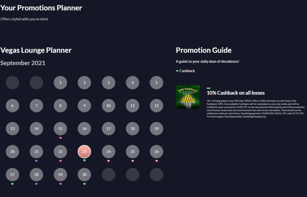 Your promotions planner