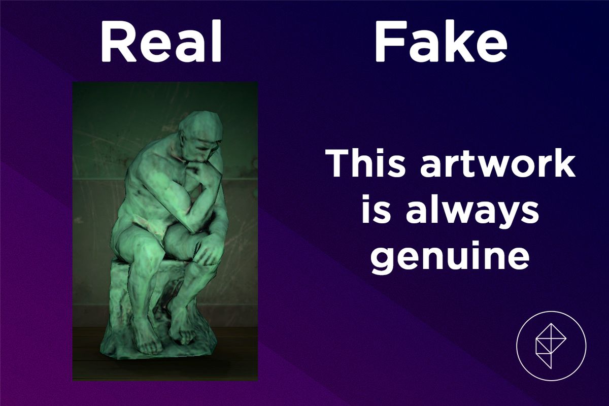 A graphic showing the Familiar Statue in Animal Crossing and confirming that it is always real