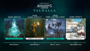 Assassin's Creed Valhalla Roadmap Reveal: November, December 2021