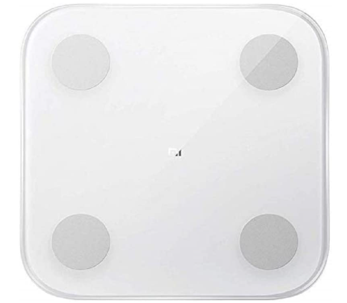 Best smart scale Xiaomi product image of a white scale.