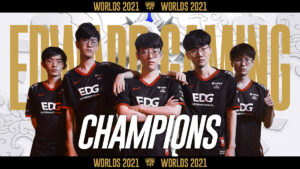 EDward Gaming create history by winning Worlds 2021 after an emphatic series against DWG.KIA