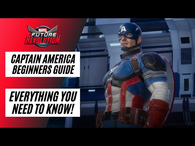 Marvel Future Revolution Captain America builds, skills, outfits, badges, omega cards, and more