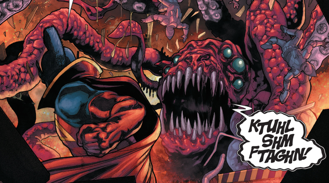 The Cancerverse is home to demonic gods known as the Many-Angled Ones. (Image Credit: Marvel)