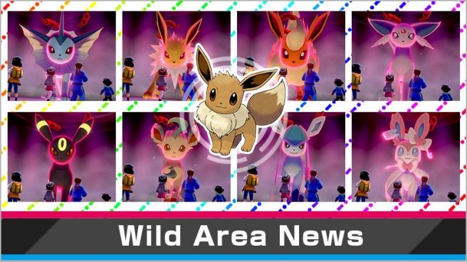 Pokemon Sword and Shield hosting Max Raid Battle event with Eevee and evolutions