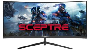 Save 38% on this ultra-immersive curved Sceptre monitor today