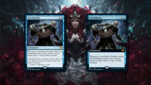 See a Powerful New Zombie Enchantment For Magic: The Gathering's Crimson Vow Set