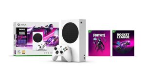 This Xbox Series S bundle includes free Fortnite and Rocket League content