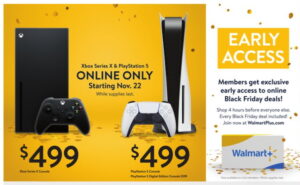 Walmart will have PS5 and Xbox Series X stock on November 22nd