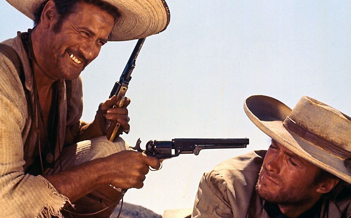 Eli Wallach and Clint Eastwood in The Good, the Bad and the Ugly.