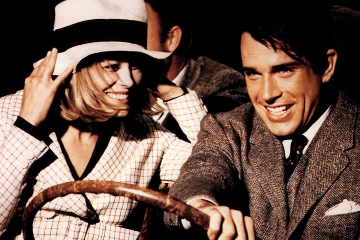 Faye Dunaway and Warren Beatty in Bonnie and Clyde (1967)