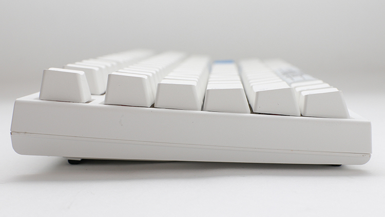 The Ducky One 2 RGB TKL side on in white