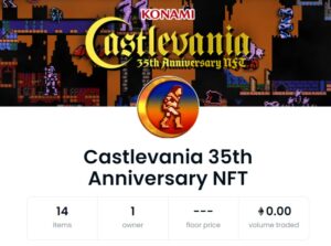 Castlevania NFTs to be auctioned by Konami as part of Memorial Series