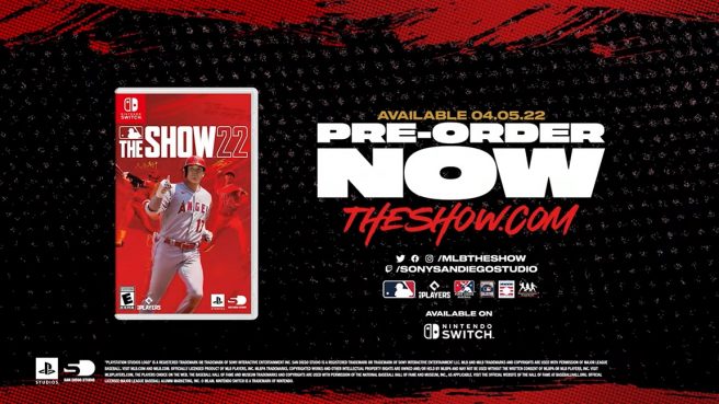 MLB The Show 22 announced for Switch