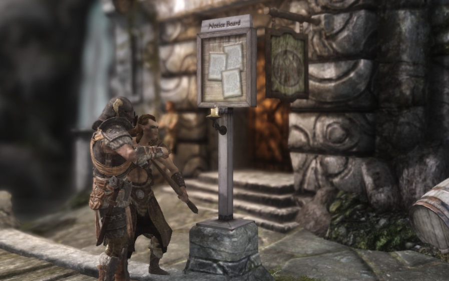 the best skyrim mods: the notice board