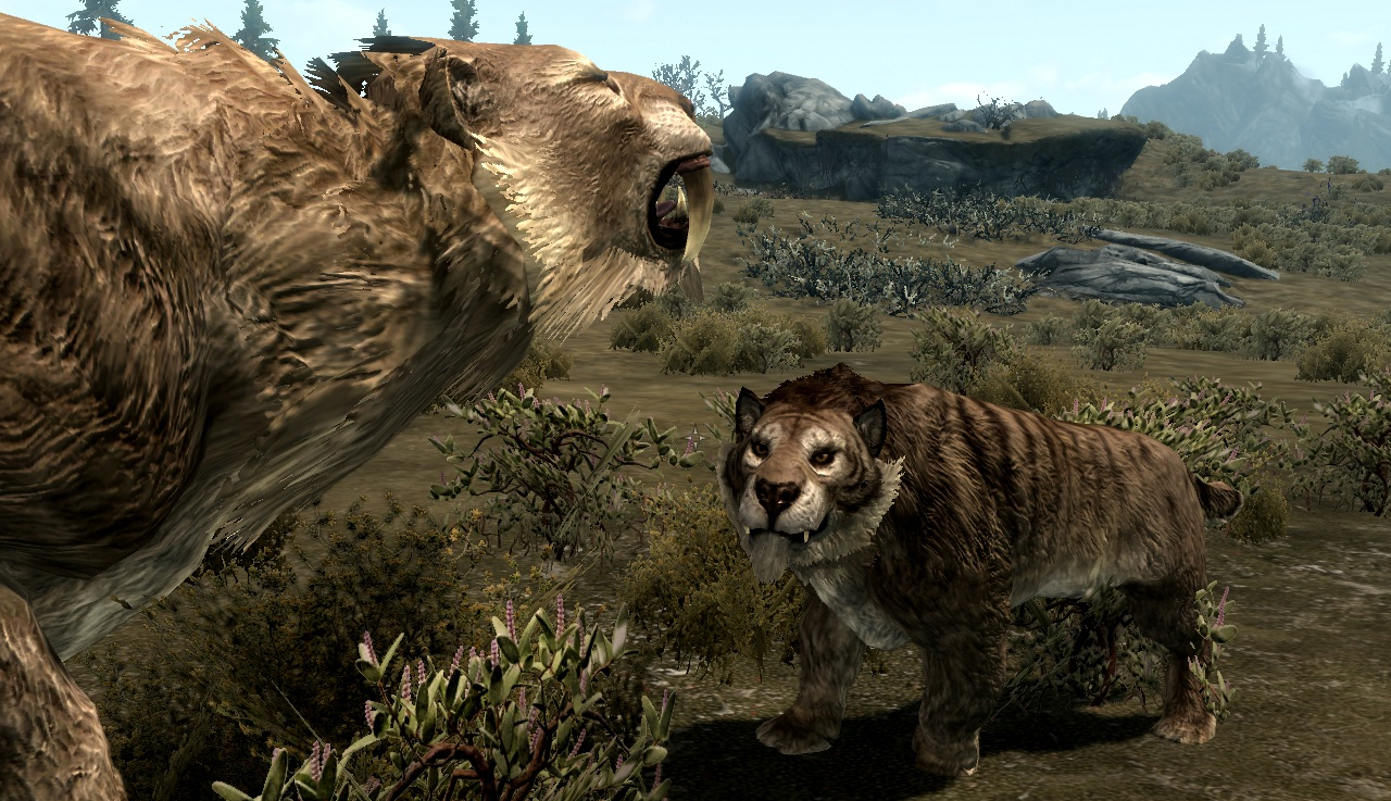 the best skyrim mods: realistic animals and predators