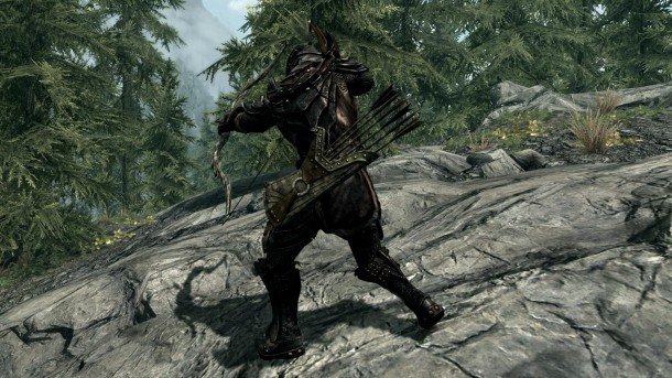 the best skyrim mods: belt fastened quivers