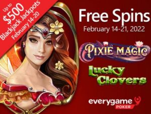 Everygame Poker announces new extra spins week featuring Pixies and Leprechauns