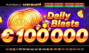 Playson launches February CashDays online slots network tournament with increased €70,000 prize pool!