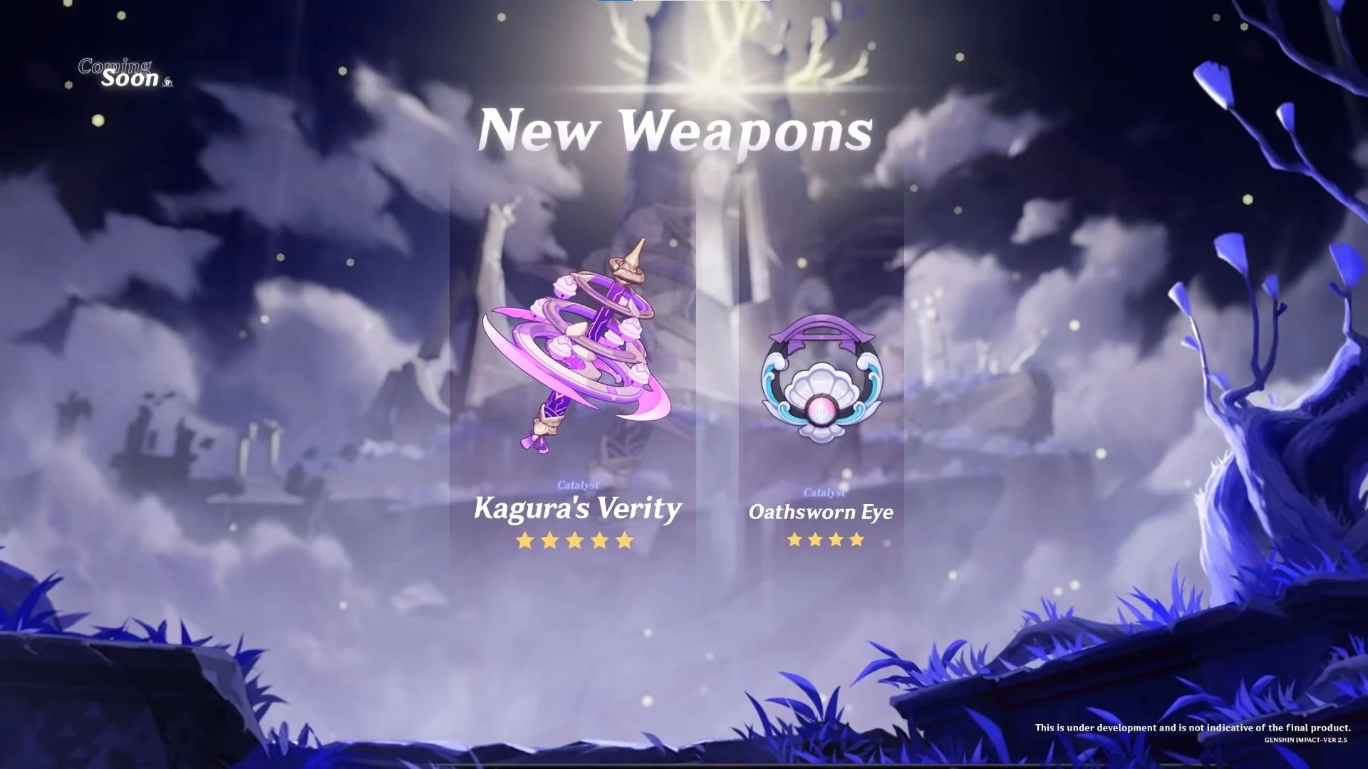 Genshin Impact 2.5 New Weapons