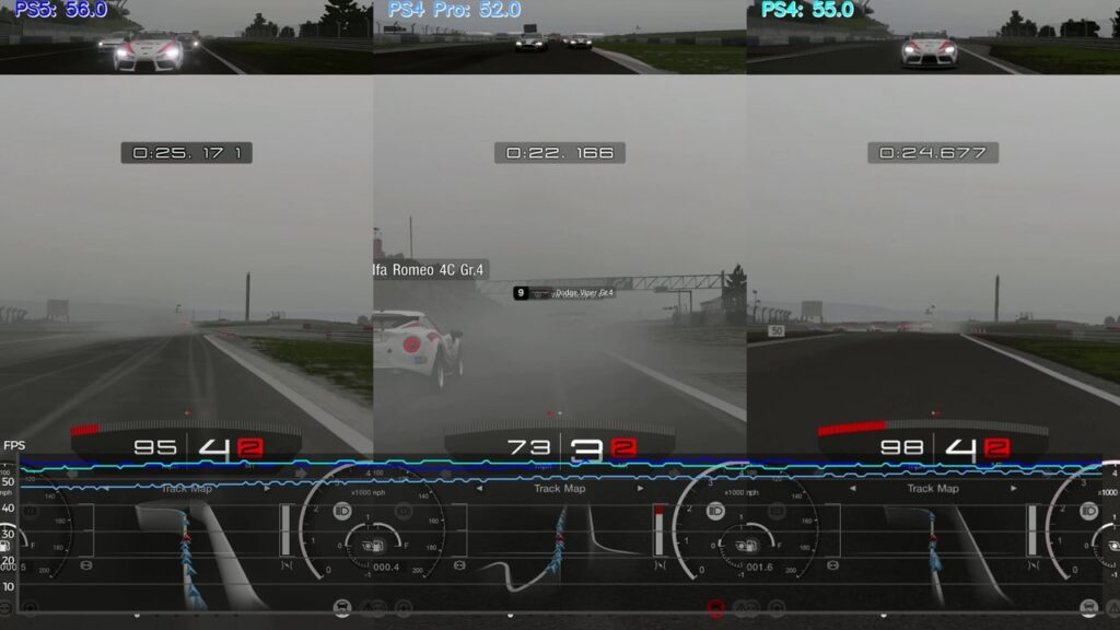 Gran Turismo 7 PS5 vs. PS4 comparison
