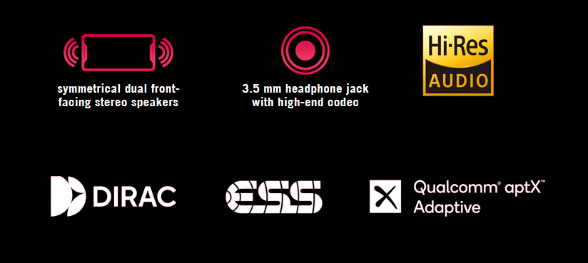 Hi-fi audio spec ROG Phone 5s