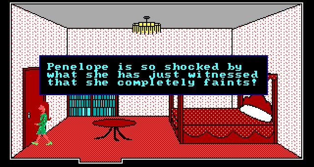 Penelope completely lets down female adventure game characters everywhere.