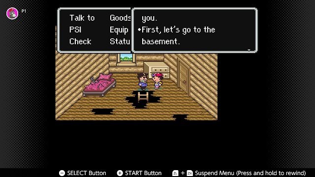 Earthbound Nintendo Switch Walkthrough - First let's go to the basement