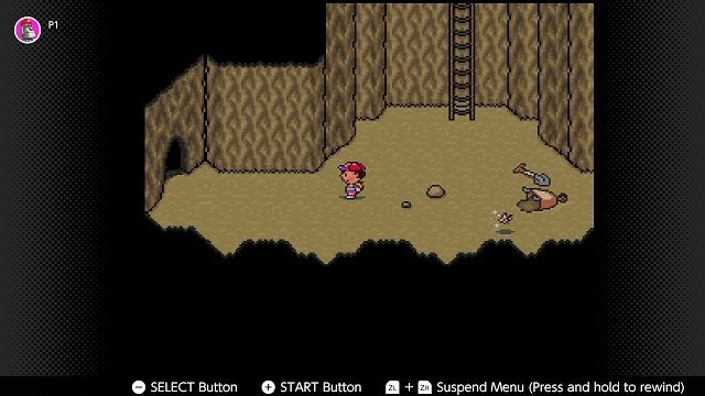 Earthbound Nintendo Switch Walkthrough - In the basement there is a buttfly
