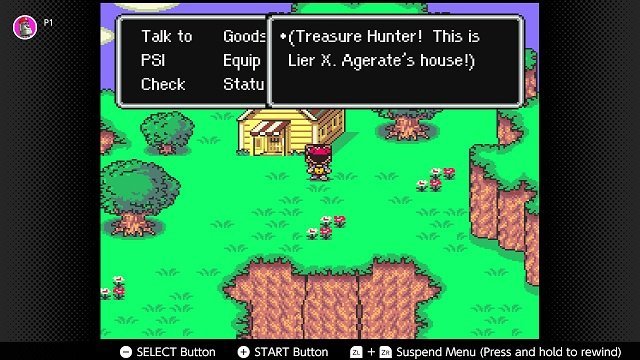 Earthbound Nintendo Switch Walkthrough - Treasure Hunter This is Lier X Agerate's house