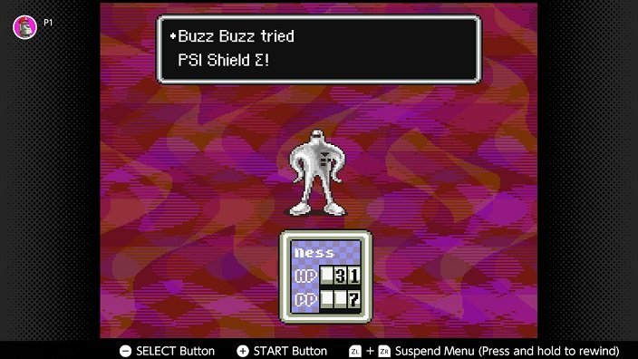 Earthbound Nintendo Switch Walkthrough - Buzz Buzz tried PSI Shield Sigma