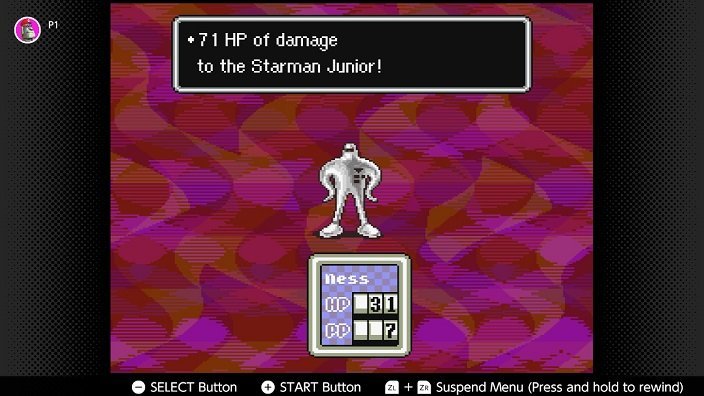 Earthbound Nintendo Switch Walkthrough - 71 HP of damage to the Starman Junior