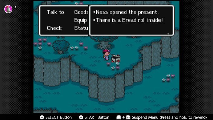 Earthbound Walkthrough Ness opened the present and there is a bread roll inside