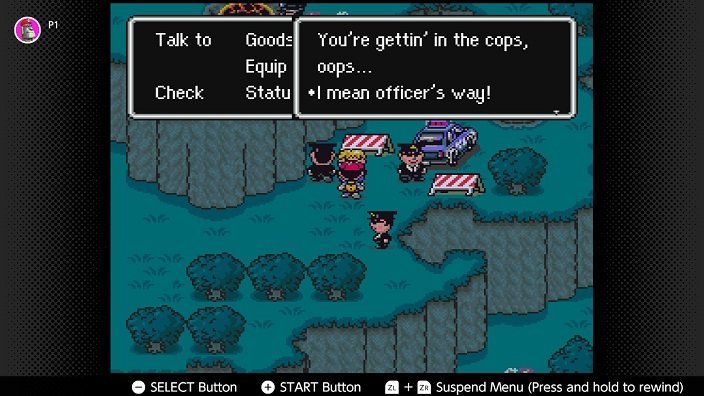 Earthbound Walkthrough You are getting in the cops I mean officer's way