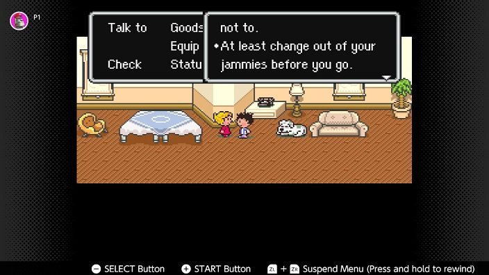 Earthbound Walkthrough At least change out of your jammies before you go