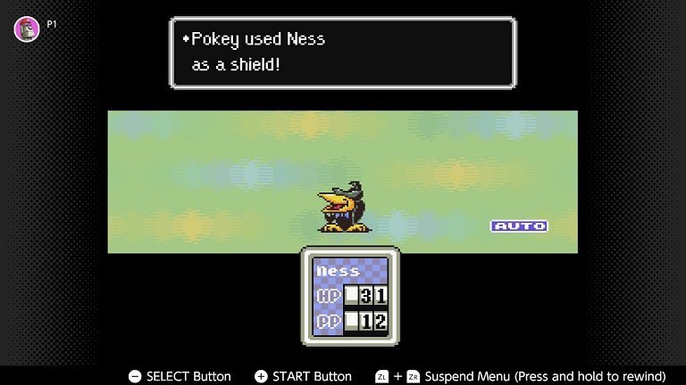 Earthbound Nintendo Switch Guide Walkthrough - Pokey used Ness as a shield