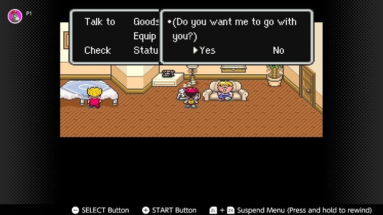 Earthbound Nintendo Switch Guide Walkthrough - Do you want me to go with you