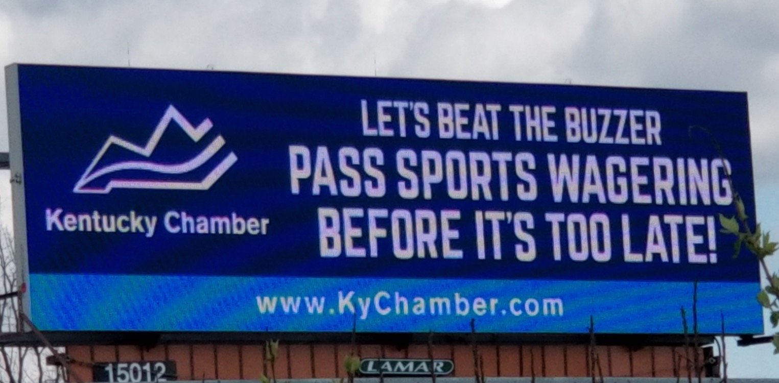 Kentucky sports betting billboard