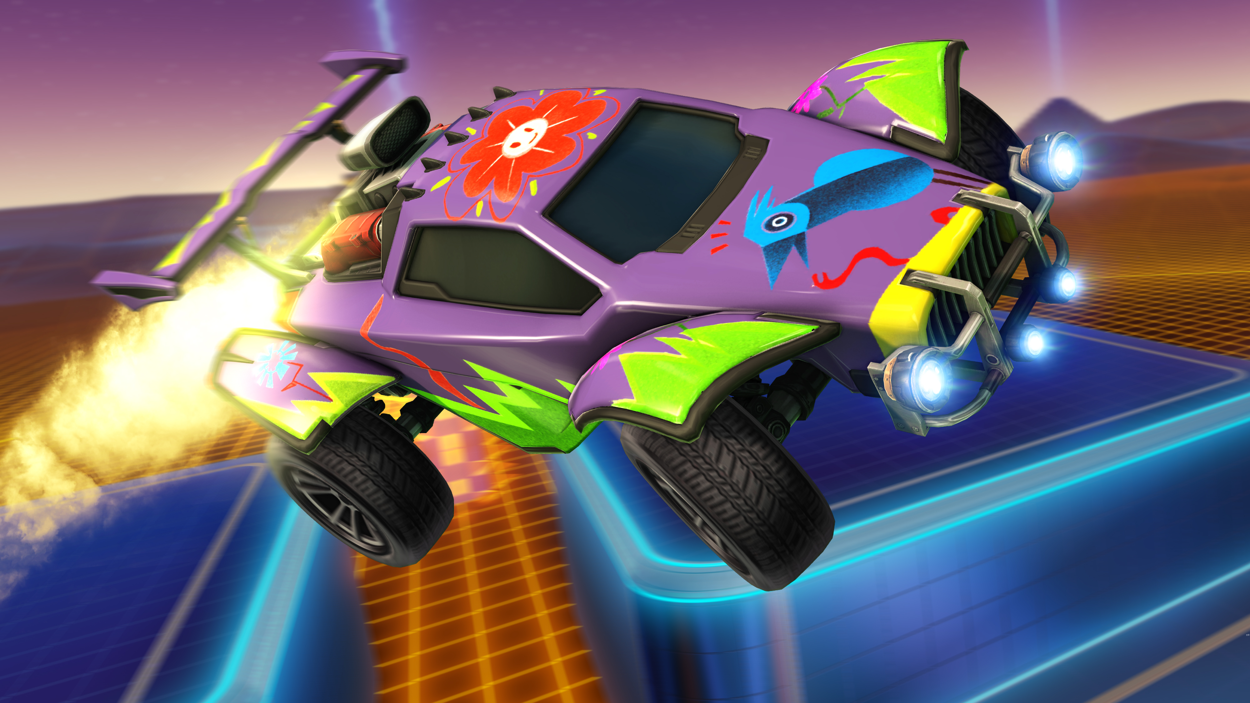 purple car screenshot