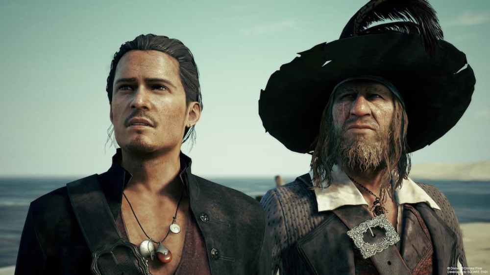 Will Turner and Captain Barbossa in Kingdom Hearts 4