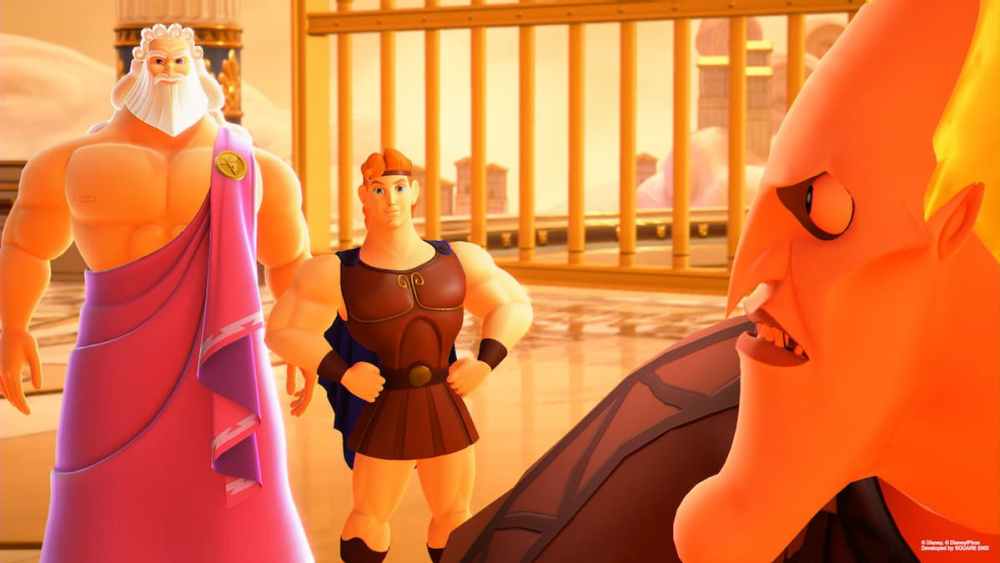 Zeus, Hercules, and Hades in Kingdom Hearts 3