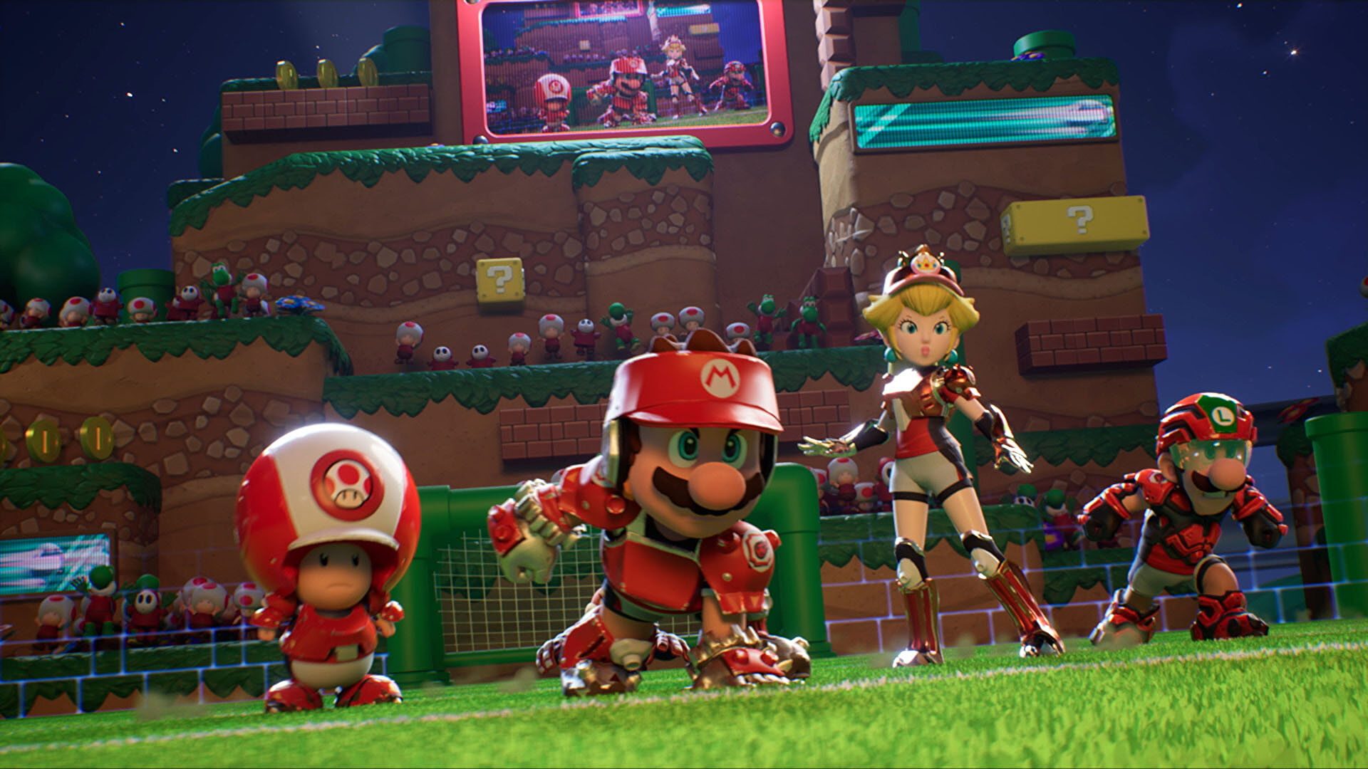 Here's our best look yet at Mario Strikers Battle League
