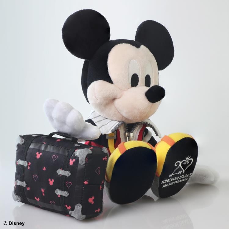 Kingdom Hearts 20th Anniversary King Mickey Plush and bag