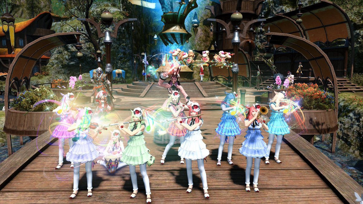 The Songbirds perform in FF14