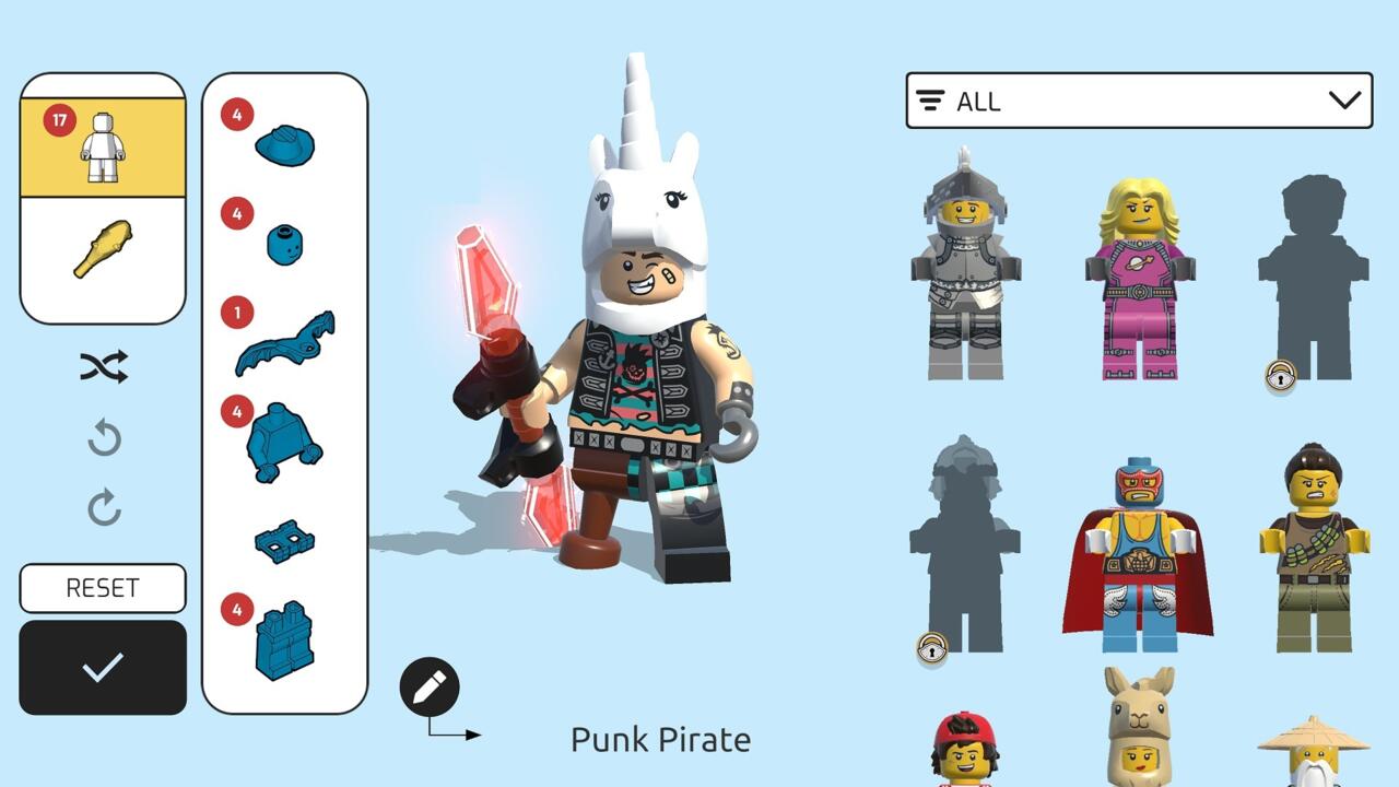 Maybe the best part of Lego BRawls is how wild you can go with customizing your Minifig character.