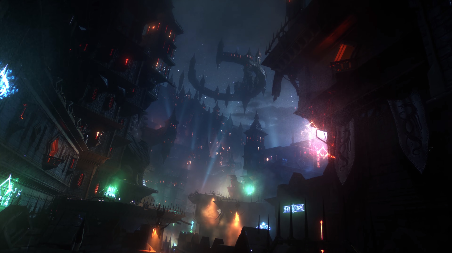 عصر اژدها: Dreadwolf - شهر Minrathous در شب