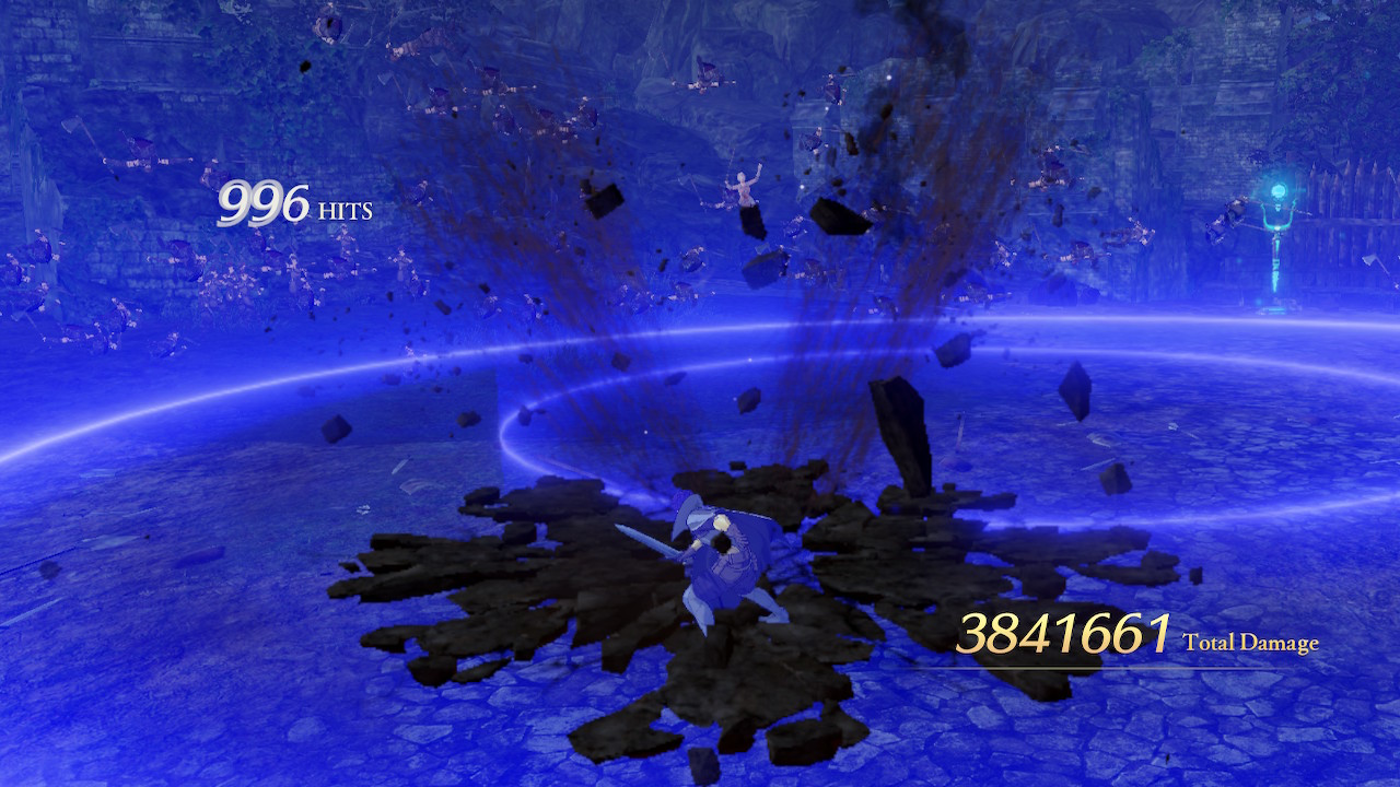 Fire Emblem Warriors: Three Hopes screenshot with large damage number