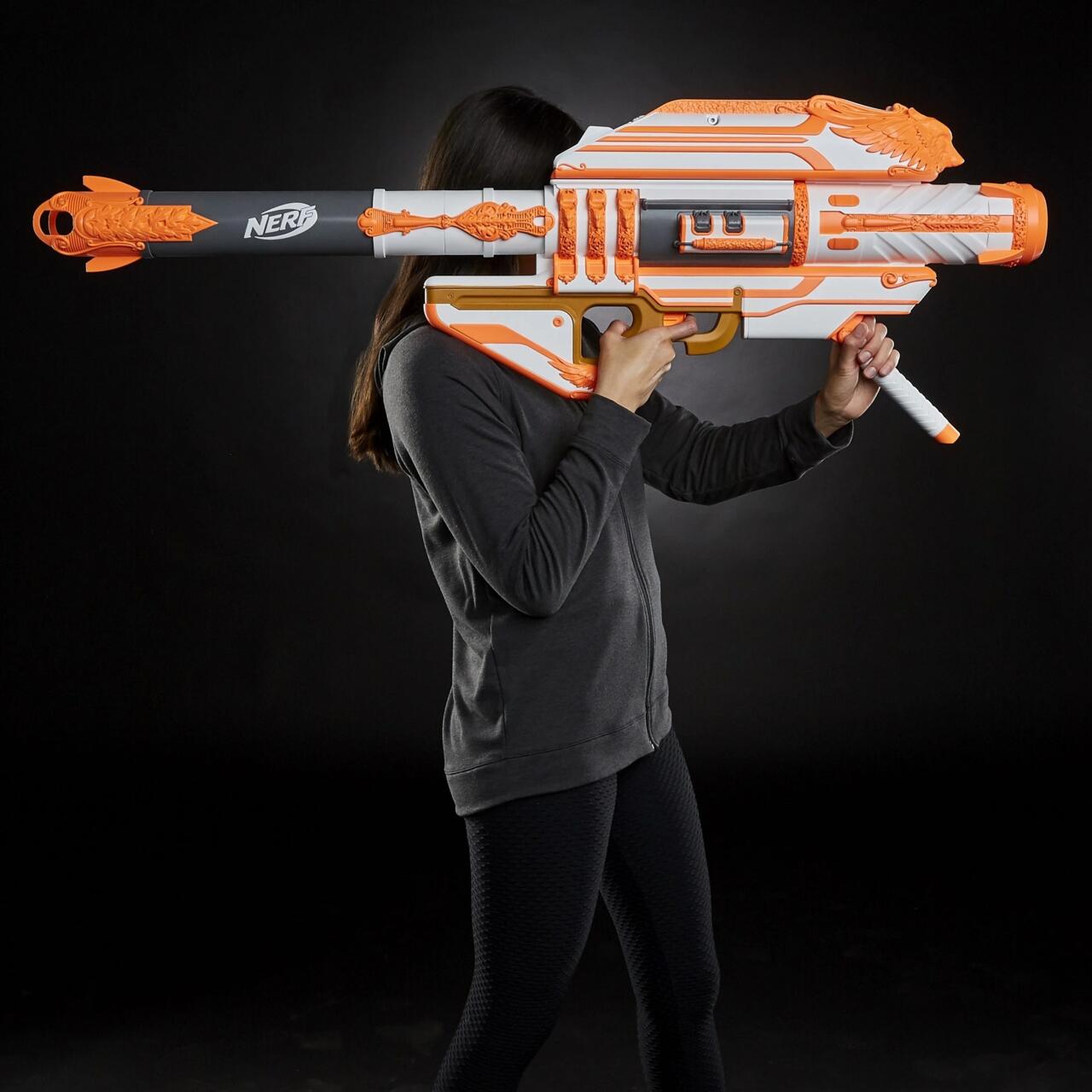 I didn't truly understand the perfection of the Nerf Gjallarhorn until I saw this picture from Bungie, displaying that it is comparable in size to an actual child. Credit: Bungie.