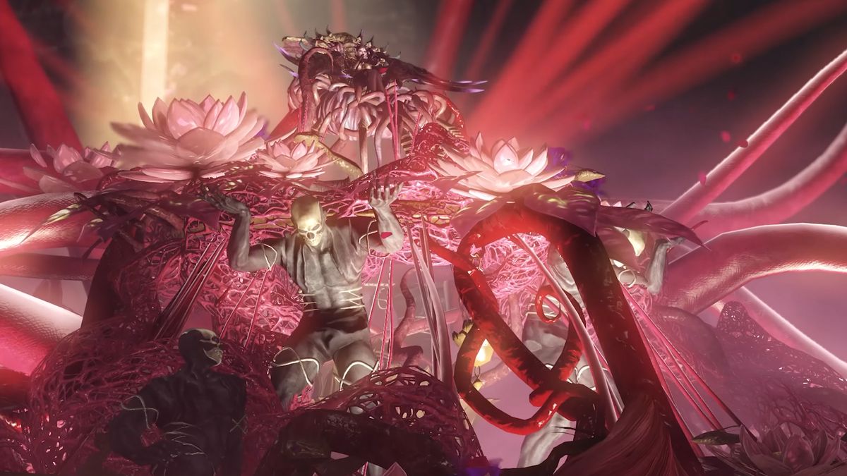 The opening cutscene of the Vykas Legion Raid depicts her on a pedestal held up by other beings in her service